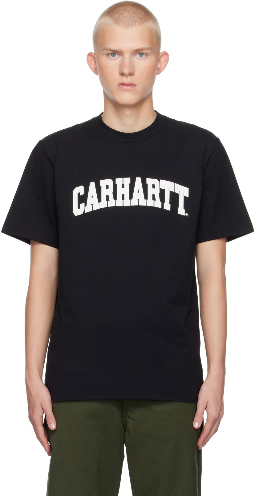 T-paita Carhartt WIP Black University T-Shirt Musta | I034851