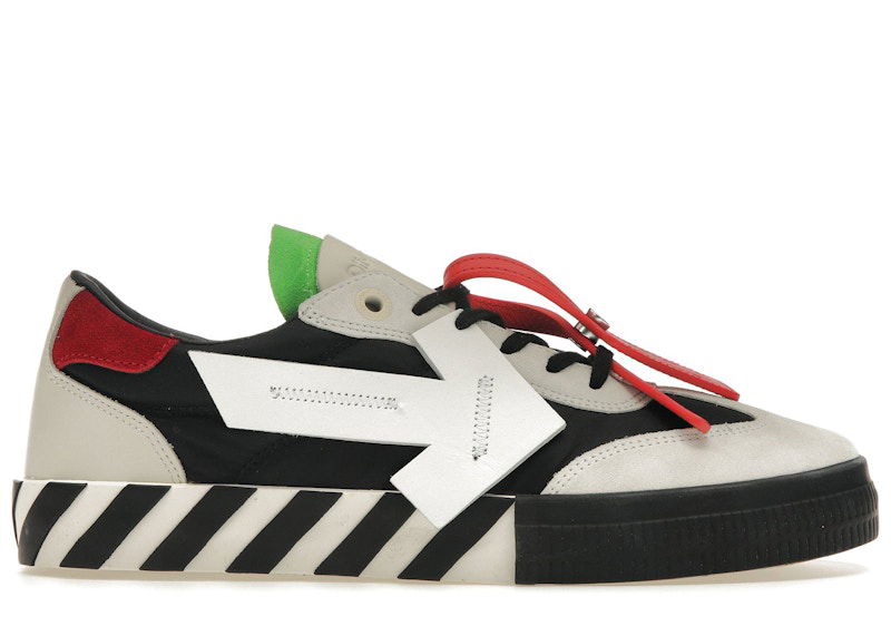 Tennarit ja kengät Off-White Floating Arrow Vulcanized Low Black Green Red Vihreä | OMIA232S23LEA0010301