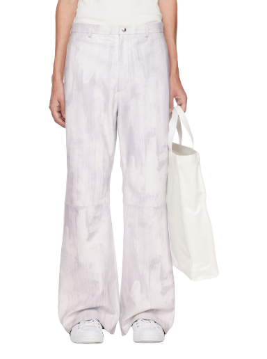 Housut Acne Studios x SSENSE Leather Trousers Valkoinen | CK0072-