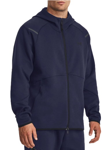 Huppari Under Armour Unstoppable Fleece Full-Zip Hoodie Tummansininen | 1379806-410