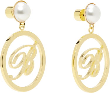Korvakorut Blumarine Blumarine Faux-Pearl Initial Earrings Metallinen | P522W326A, 1