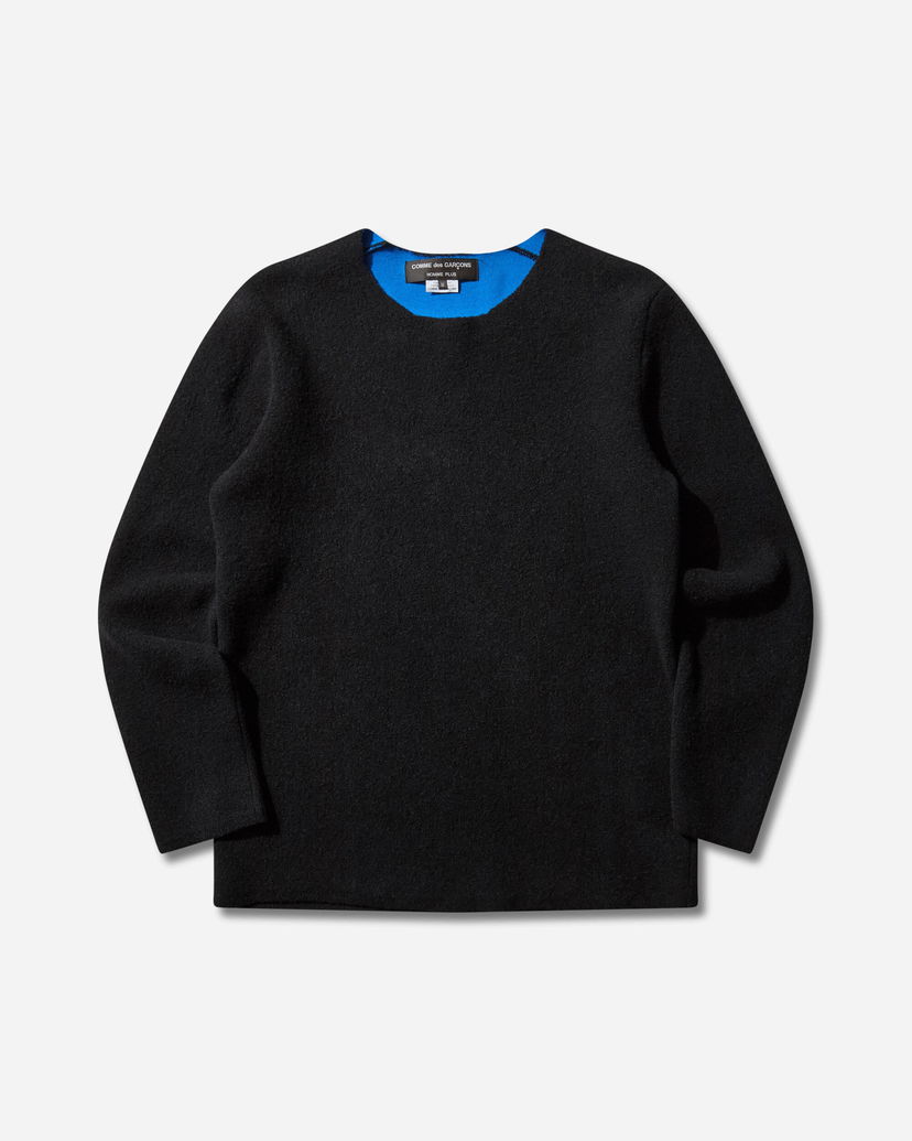 Villapaita Comme des Garçons COMME des GARÇONS HOMME PLUS Wool Sweater Musta | PP-N011-W25 3