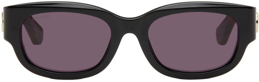 Aurinkolasit Gucci Black & Red Specialized Fit Oval Sunglasses Musta | GG1667SK-003