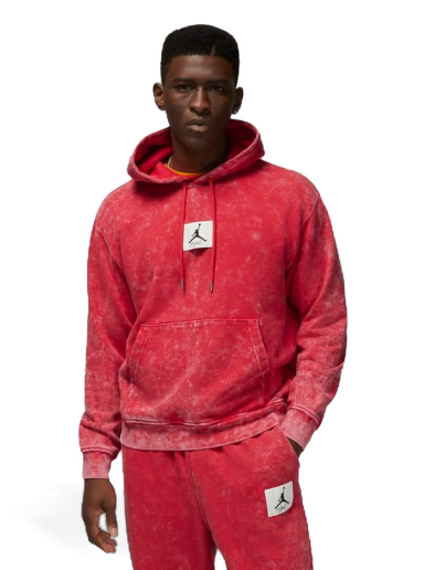 Huppari Jordan Essential Washed Fleece Hoodie Punainen | DR3087-612