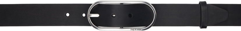 Vyöt rag & bone Rag & Bone Rounded Rebound Leather Belt Musta | WJW25SB1078LE78