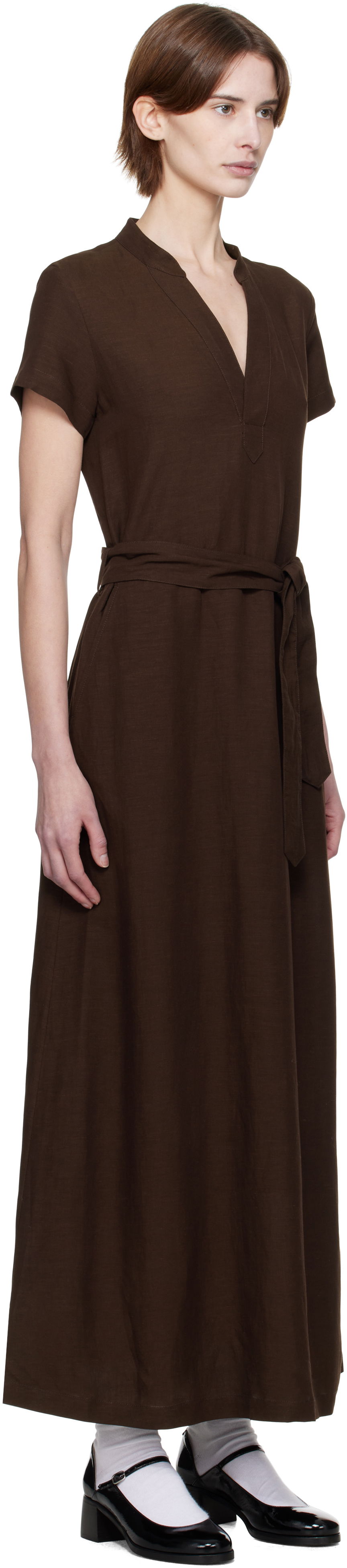 Mekko A.P.C. A.P.C. Annelie Midi Dress Ruskea | VIALV-F35040, 1