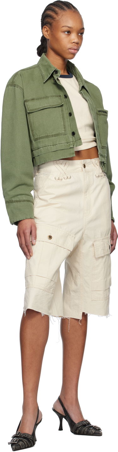 Takki We11done We11done Cropped Work Jacket Vihreä | WD-JK0-25-055-W-KK, 3