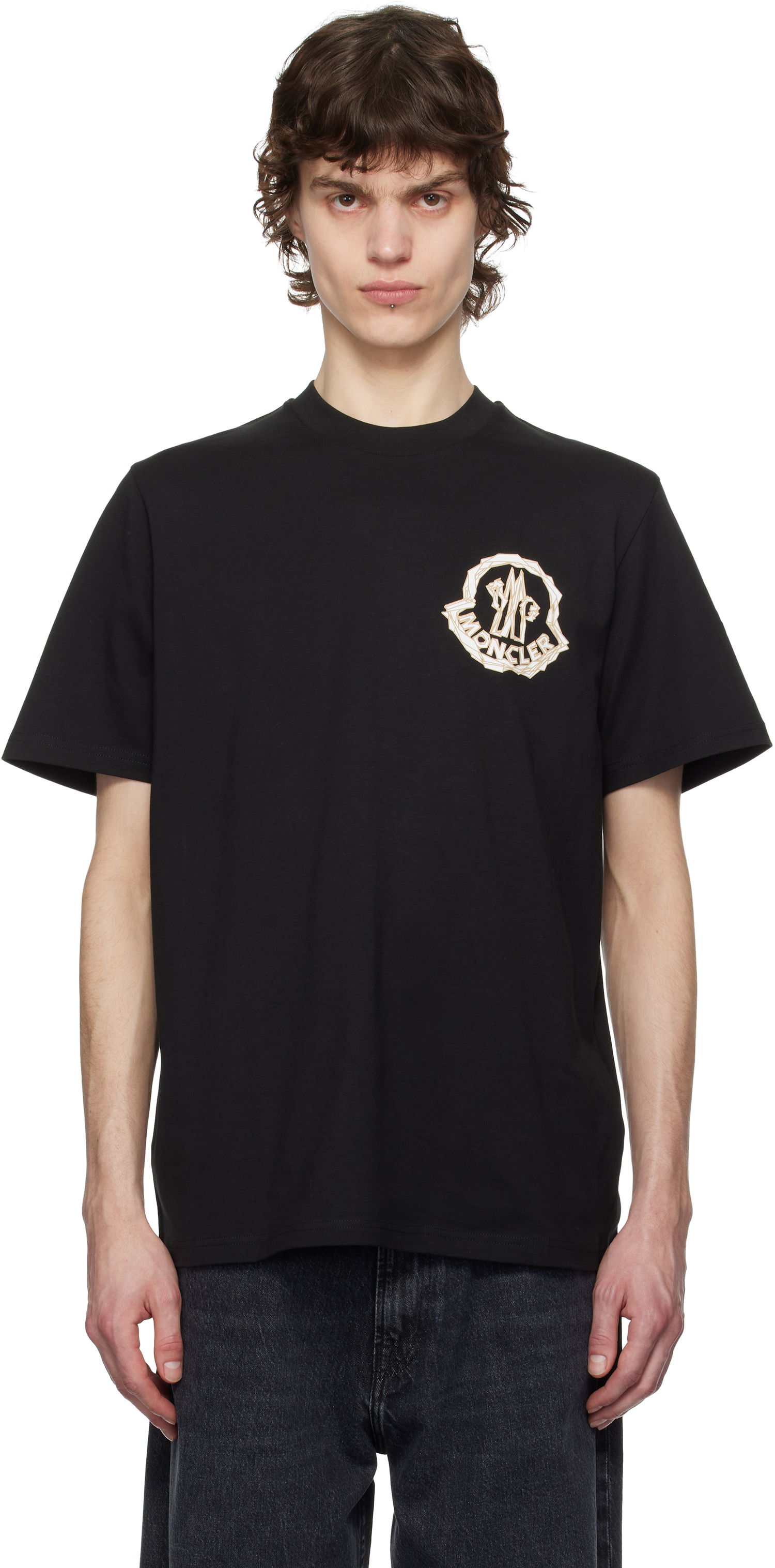 T-paita Moncler Moncler Archivo Creativo T-Shirt Musta | K10918C0005289AJS, 0