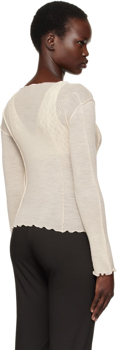 T-paita Baserange Omato Long Sleeve T-Shirt Valkoinen | TTML-WO-SP25, 2