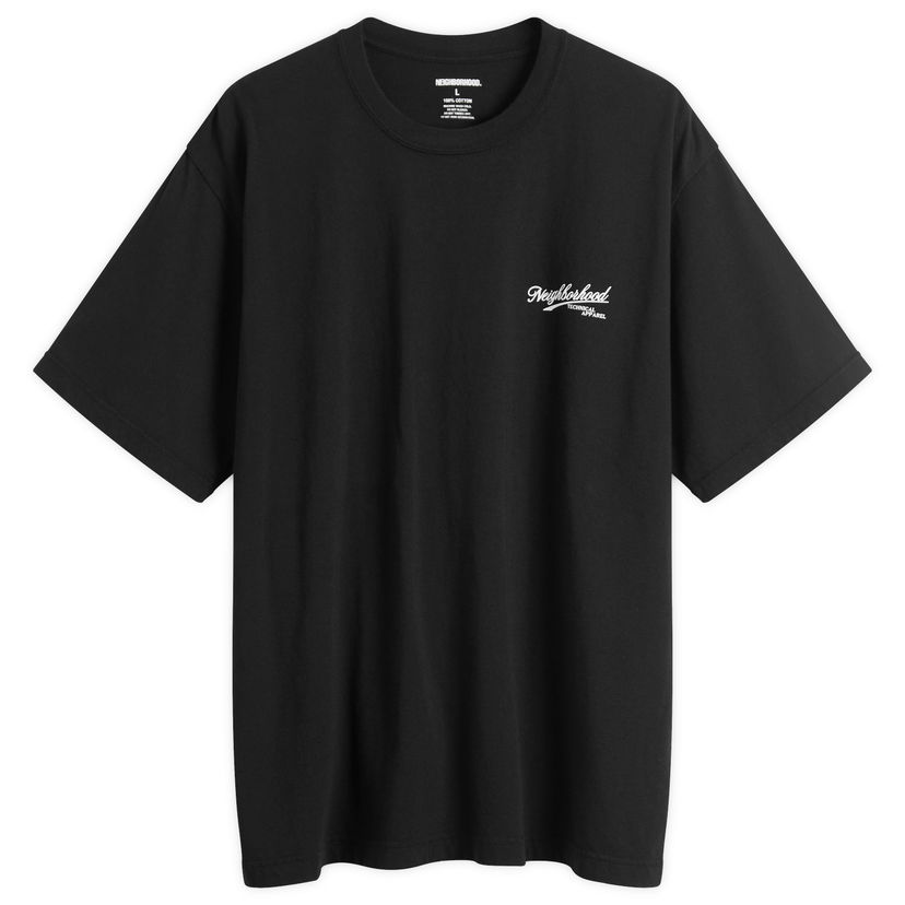 T-paita Neighborhood SS-8 Cards Technical Apparel T-Shirt Musta | 252PCNH-ST08-BLK