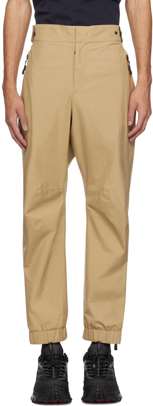 Housut Moncler Drawstring Trousers Beige | J10972A0000354AL5
