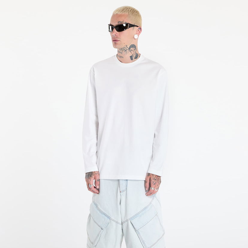 T-paita Y-3 Y-3 Graphic Long Sleeve T-Shirt Valkoinen | KE5094