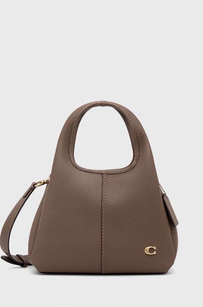 Käsilaukku Coach Leather Handbag Ruskea | CM545