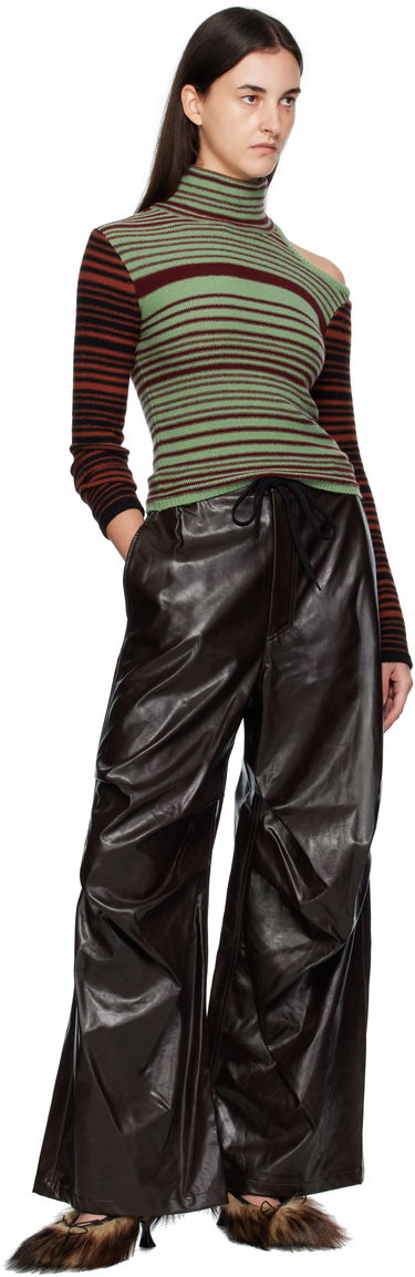 Villapaita Andersson Bell Andersson Bell Elodie Multi Stripe Cut-Out Turtleneck Vihreä | atb1356w, 3