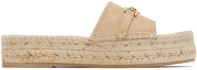 Asusteet Versace Versace Medusa '95 Espadrille Sandals Beige | 1016050_1A11411_1KF9V
