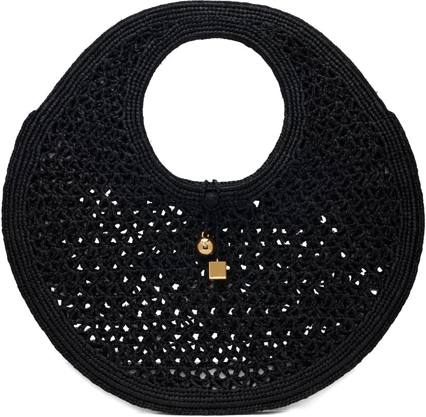 Kangaskassi Jacquemus Round Tote Musta | 24H243BA387-3219