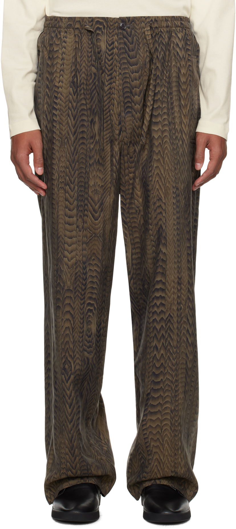 Housut LEMAIRE Printed Pyjama Pants Vihreä | PA1160 LF1323