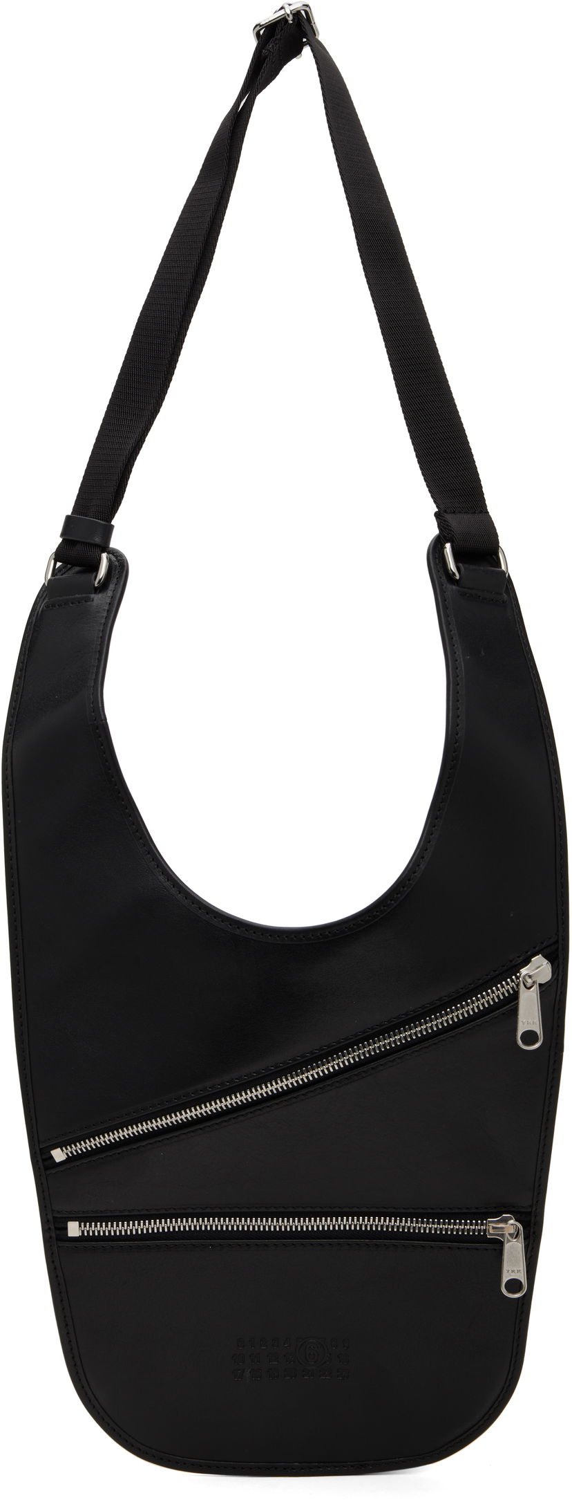 Vyötärölaukku Maison Margiela MM6 Maison Margiela Flat Saddle Mini Bag Musta | SB5WG0026 P7253