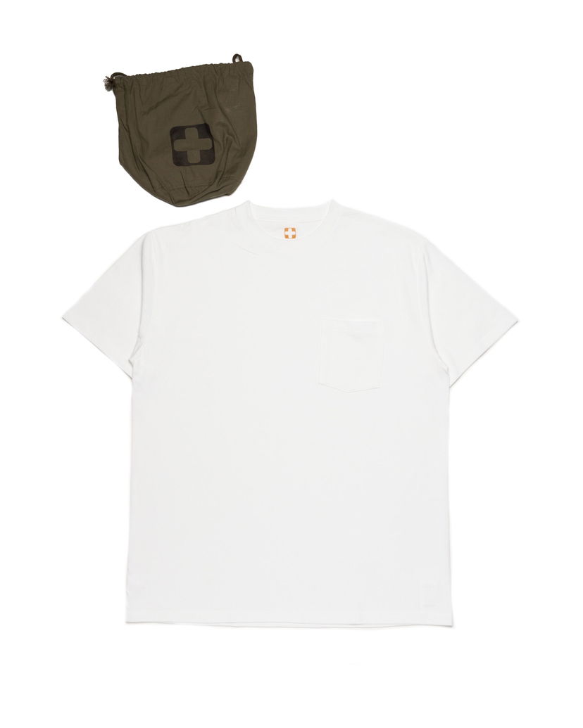 T-paita BEAMS Beams+ Pocket T-Shirt 2 Pack Valkoinen | 38040039156-01