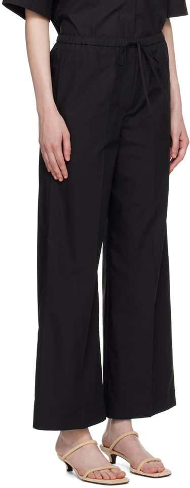 Housut TOTEME TOTEME Drawstring Wide Leg Trousers Musta | 243-WRB1709-FB0217, 1
