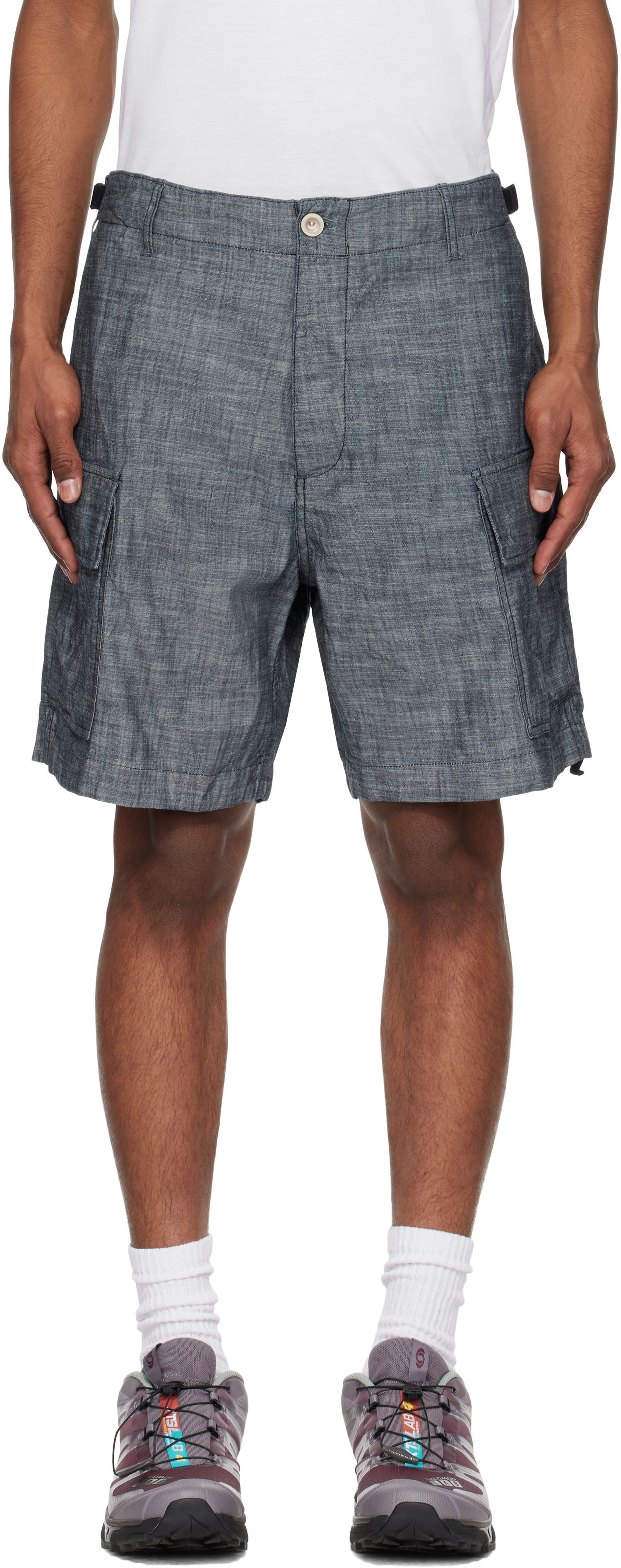 Shortsit C.P. Company C.P. Company Chambray Cargo Shorts Harmaa | 18CMBE149A-110065W, 0