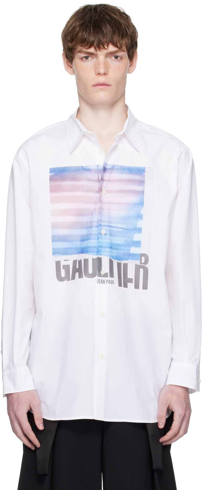 Paita Jean Paul Gaultier Jean Paul Gaultier Oversized Air Shirt Valkoinen | 25/03-U-ST030-W013P-015634
