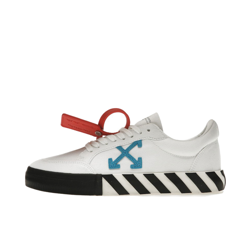 Tennarit ja kengät Off-White Vulcanized Low White Teal Canvas Valkoinen | OMIA085S23FAB0010145