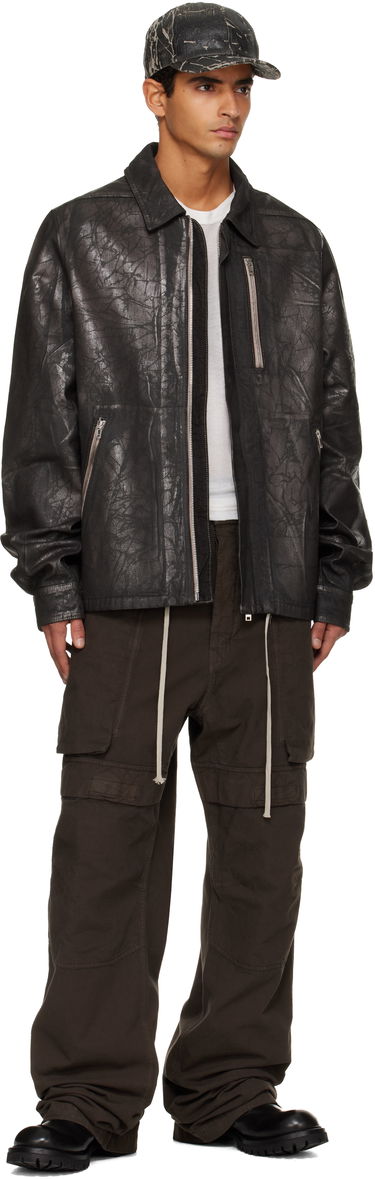Takki Rick Owens Rick Owens DRKSHDW Concealed Zipfront Denim Jacket Musta | DU02E7775 BZMC, 3