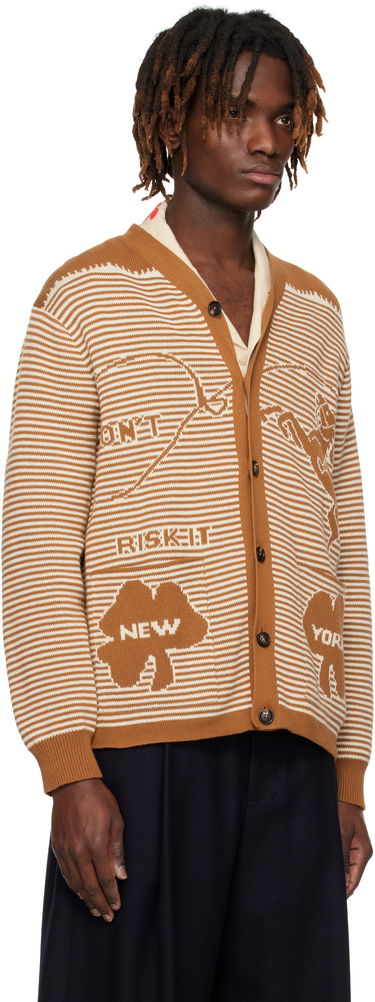 Villapaita Bode Bode Buckaroo Knit Cardigan Ruskea | MRS25KT012, 1
