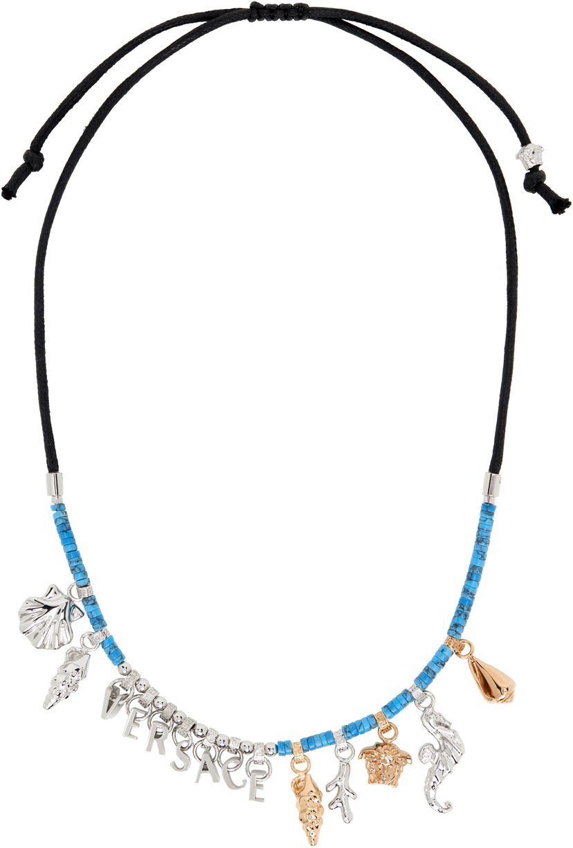 Kaulakoru Versace Versace 'Icons De La Mer' Charm Beaded Necklace Monivärinen | 1020699_1A10954