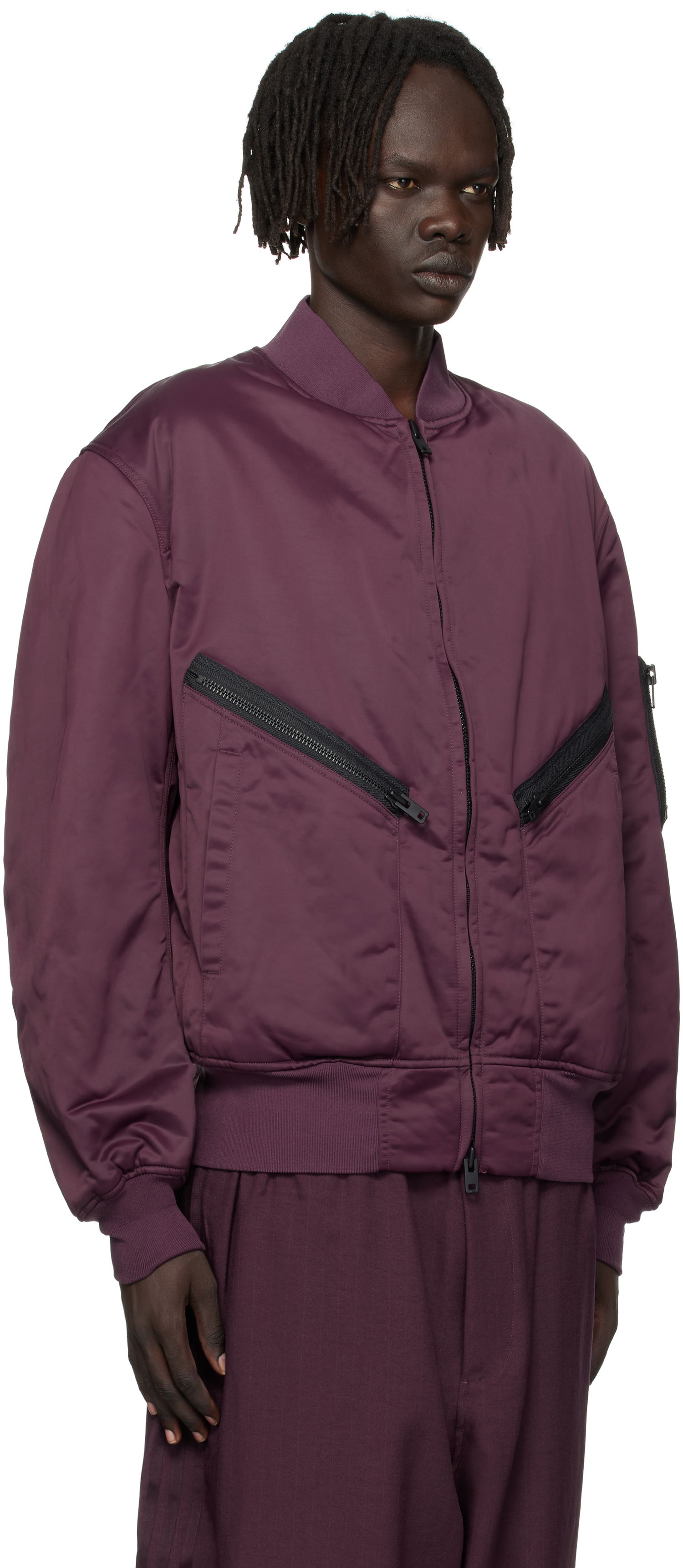 Bomber-takki Y-3 Y-3 Insulated Bomber Jacket Burgundia | KA2397, 1