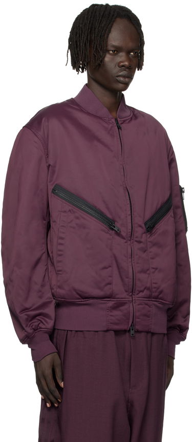 Bomber-takki Y-3 Y-3 Insulated Bomber Jacket Burgundia | KA2397, 1