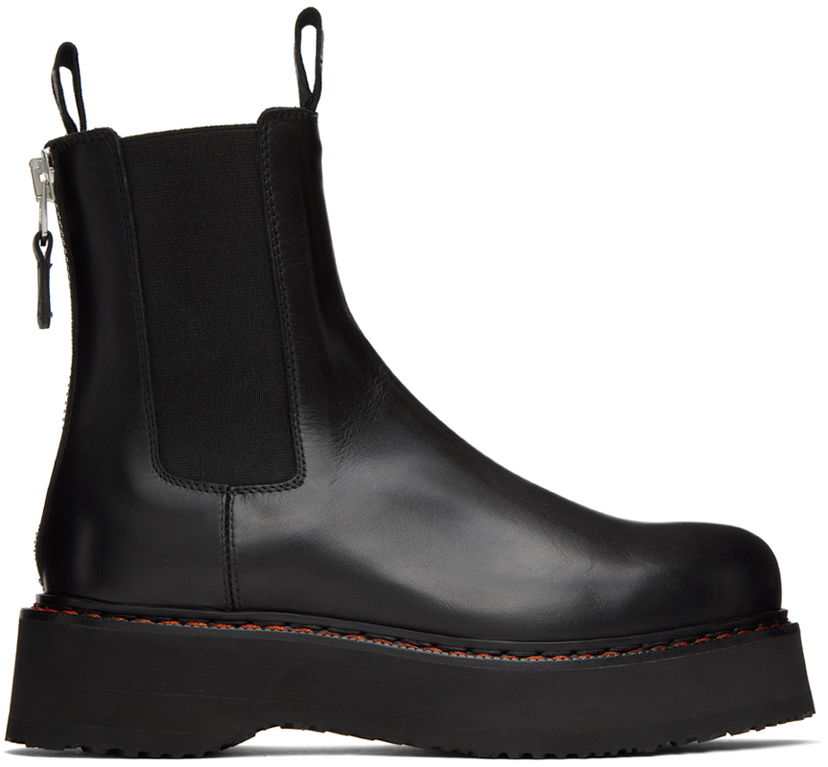Vaatteet R13 R13 Single Stack Chelsea Boots Musta | R13S0240-001