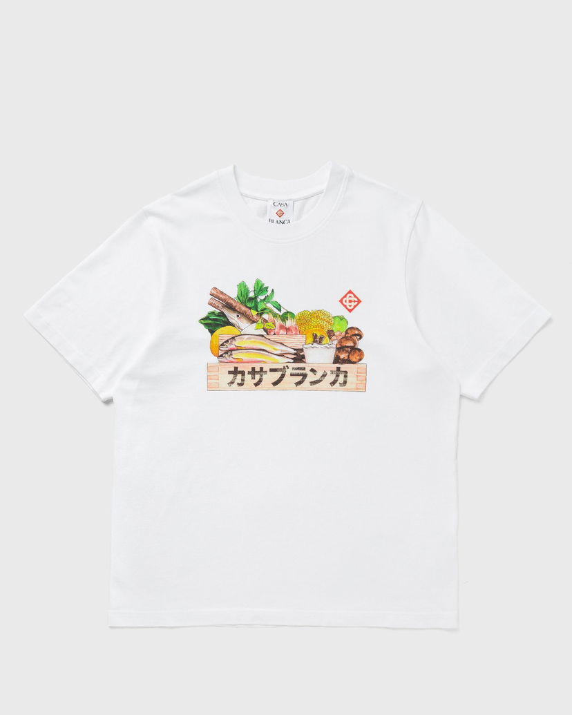 T-paita Casablanca Casablanca Ingredients Graphic Print T-Shirt Valkoinen | M-AW25-JTS-001-03