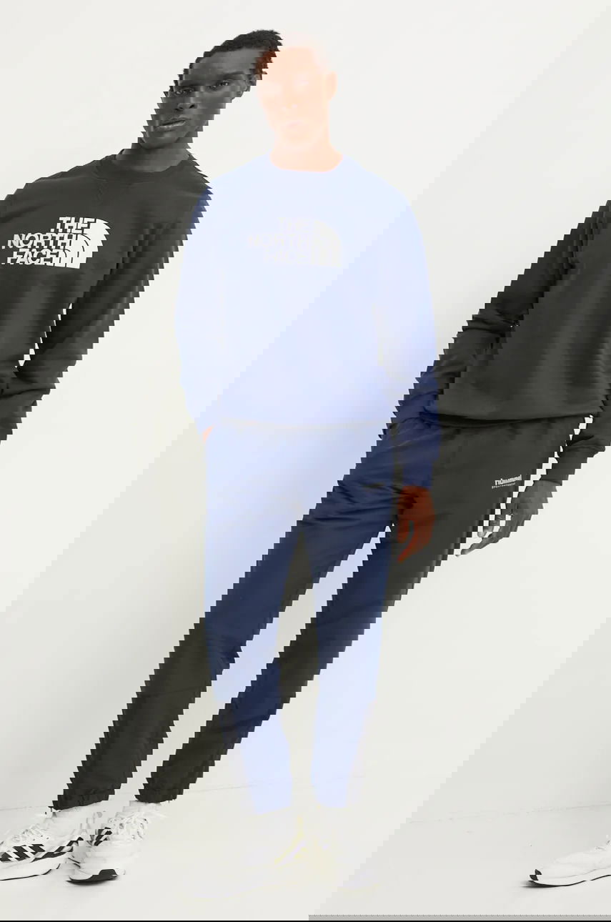 Huppari The North Face Printed Drew Peak Sweatshirt Tummansininen | NF0A89EK8K21, 1