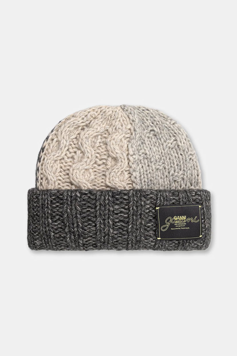 Pipo GANNI Wool Cotton Bubble Beanie Monivärinen | A6661