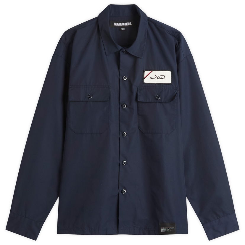 Paita Neighborhood Classic Work Shirt, Size Large Tummansininen | 251TSNH-SHM01-NVY