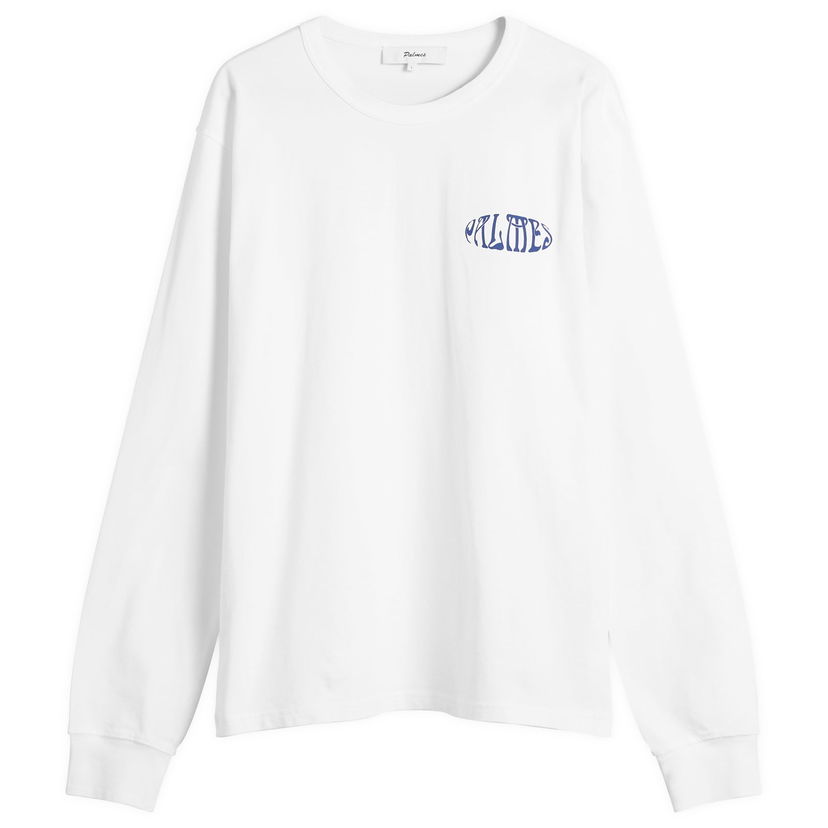 T-paita Palmes Palmes Angels Long Sleeve T-Shirt, Size Small Valkoinen | P15-0034-001