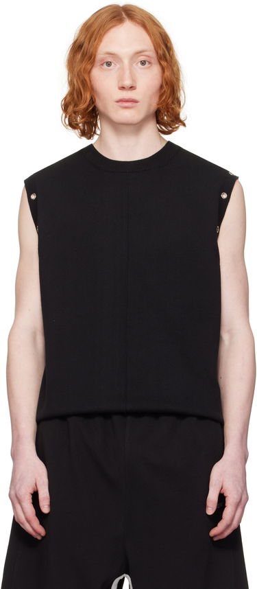 Tankkitoppi We11done We11done Eyelet Knit Vest Musta | WD-KV0-25-677-M-BK, 0