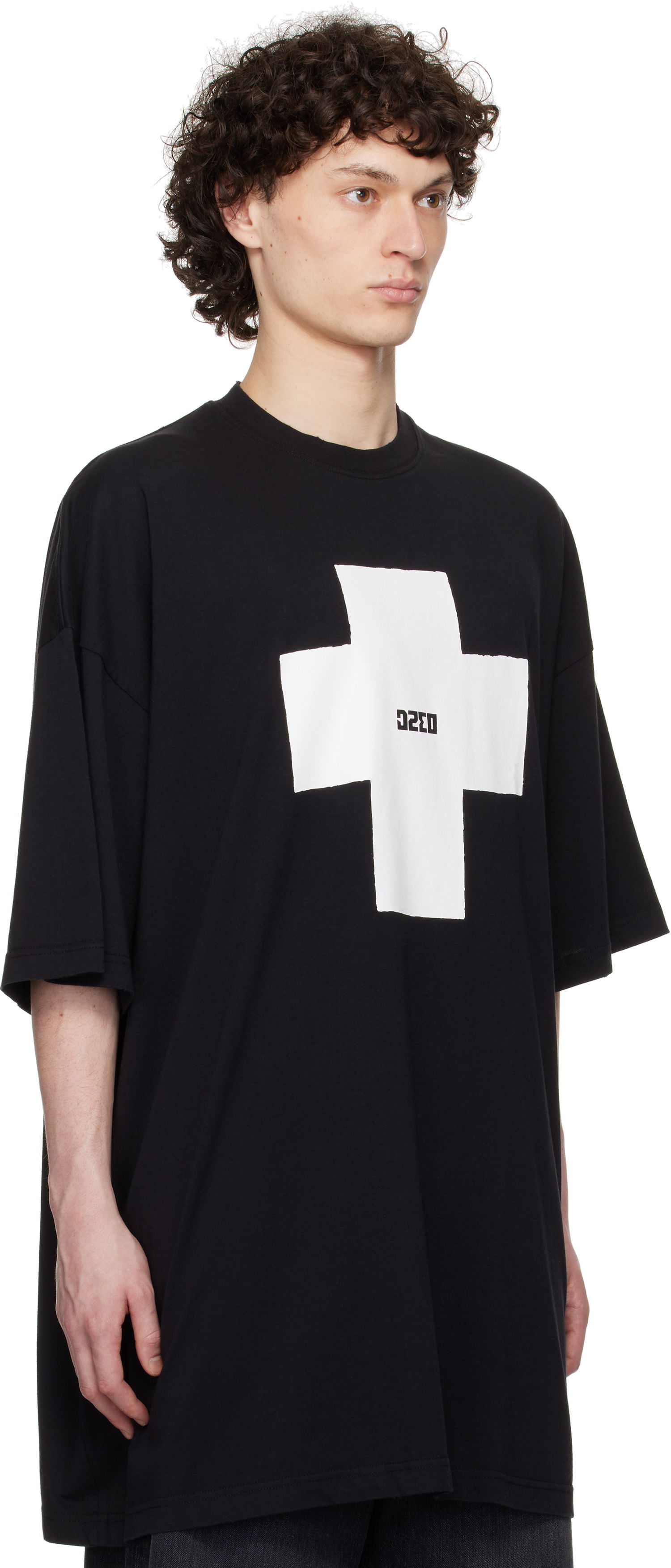 T-paita 032C 032c Point Zero Oversized T-Shirt Musta | S25-URC-0152-050, 1