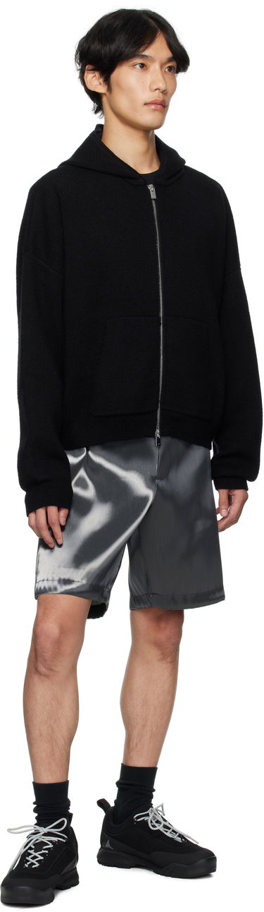 Huppari HELIOT EMIL HELIOT EMIL Lampi Knit Zip-Up Hoodie Musta | PREAW25_M_07_076_BLK01, 3