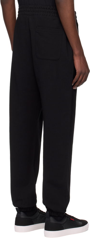 Verryttelyhousut BOSS HUGO Cotton-Terry Tracksuit Bottoms with Split Logo Sininen | 50542866, 3