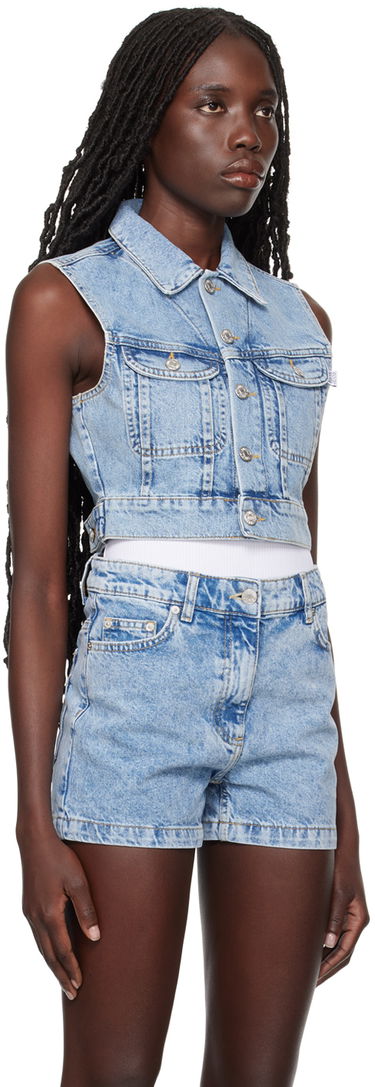 Liivi Moschino Moschino Jeans Faded Denim Vest Sininen | 0505 3236, 1