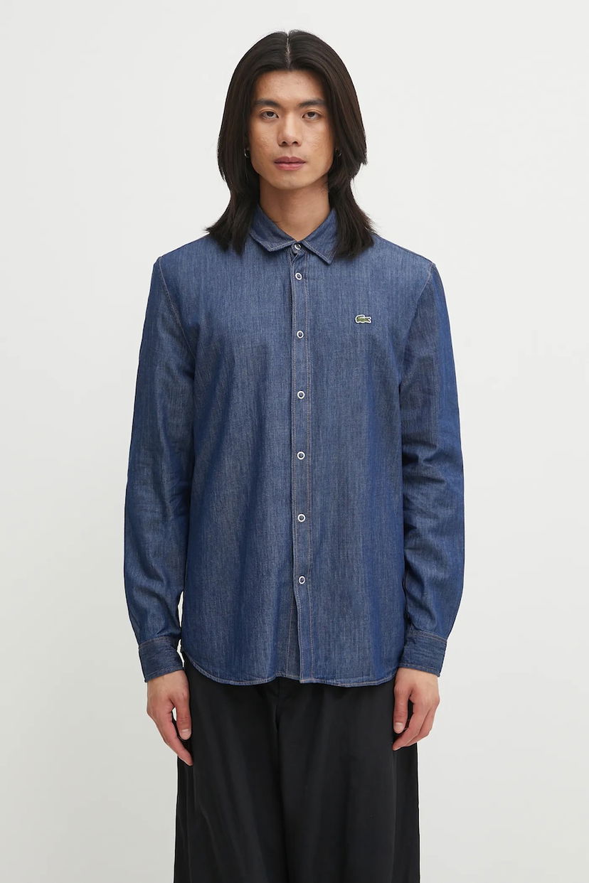 Paita Lacoste Lacoste Denim Shirt, Regular Fit Sininen | CH9084