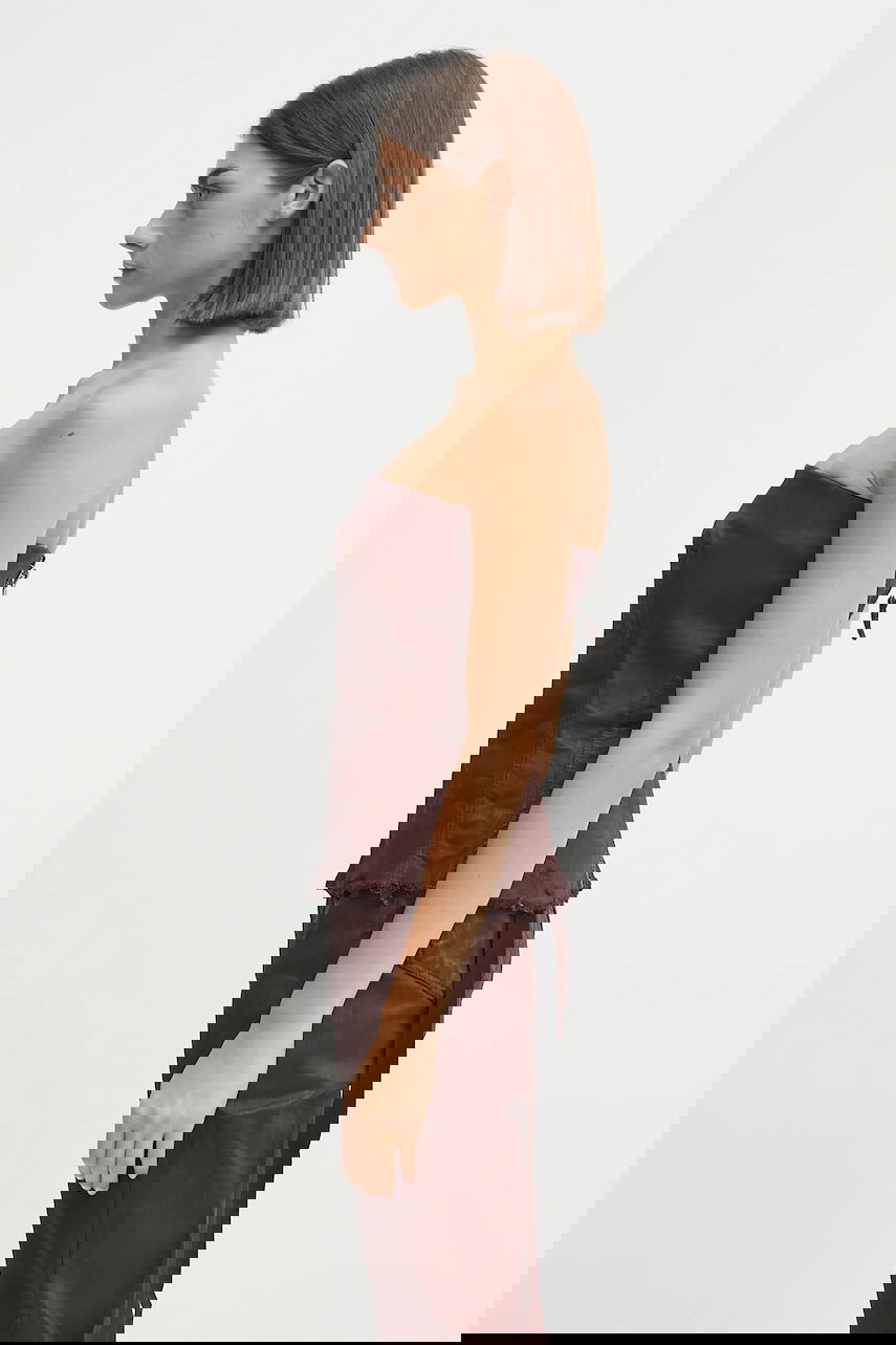 Tankkitoppi Rick Owens Rick Owens DRKSHDW Bustier Top Ruskea | DS02E7129.SDSW, 1