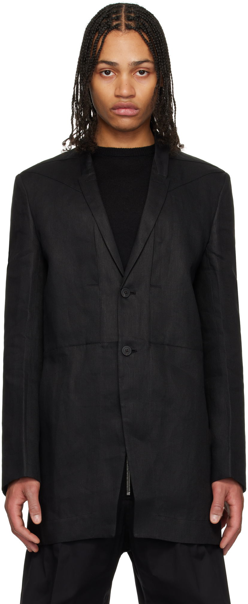 Takki Rick Owens Rick Owens Hollywood Lido Blazer Musta | RU01E5753 TWL