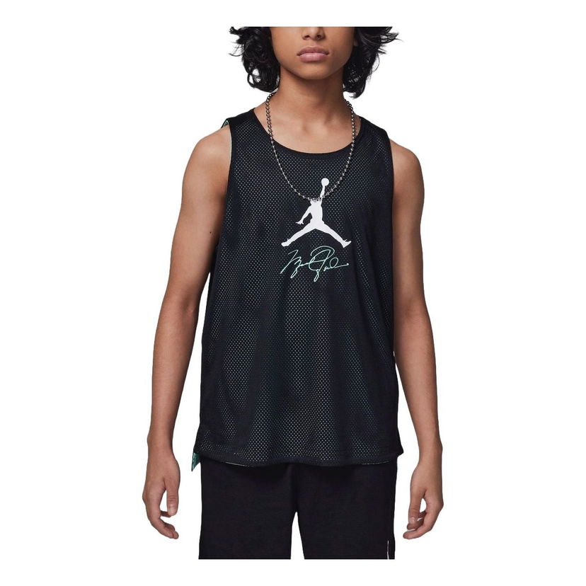 Tankkitoppi Jordan Air Jordan MJ Flight MVP Reversible Basketball Tank Musta | HM4739-010