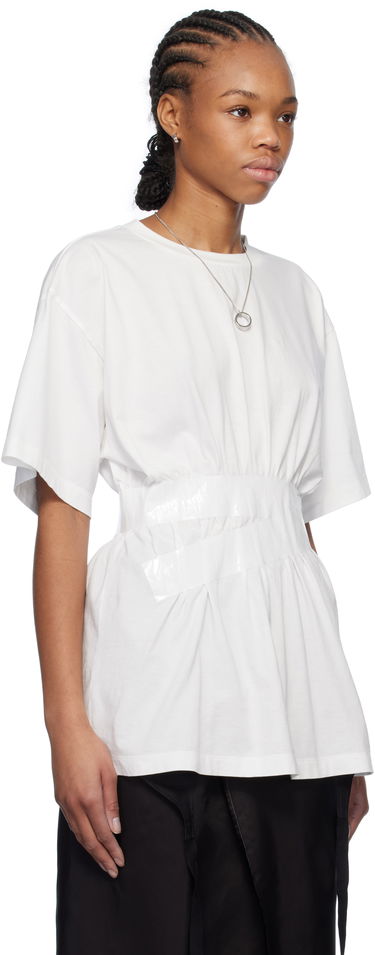T-paita Maison Margiela MM6 Maison Margiela Taped Jersey T-Shirt Valkoinen | S52GC0335 M20048, 1