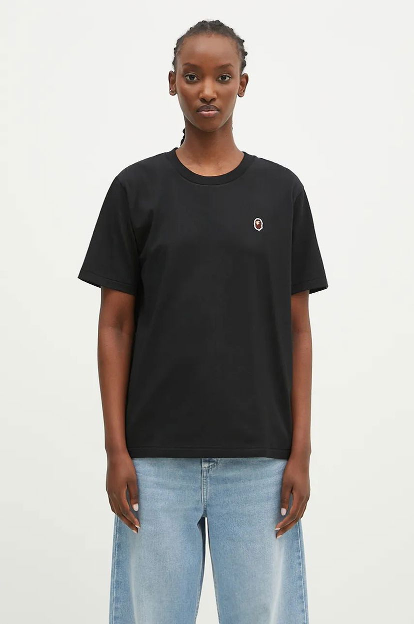 T-paita BAPE T-Shirt Ape Head One Point Print Musta | 1K80210004