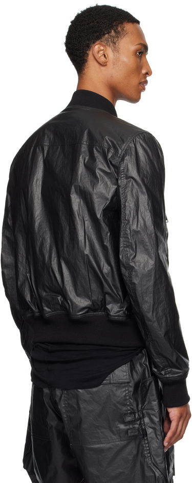 Bomber-takki Rick Owens Rick Owens Bauhaus Flight Bomber Jacket Musta | RU02E1749 PCT, 2